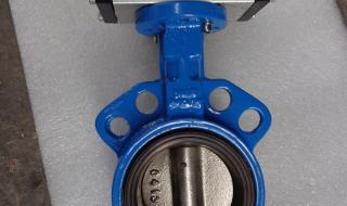 气动对夹式蝶阀 气动对夹式蝶阀